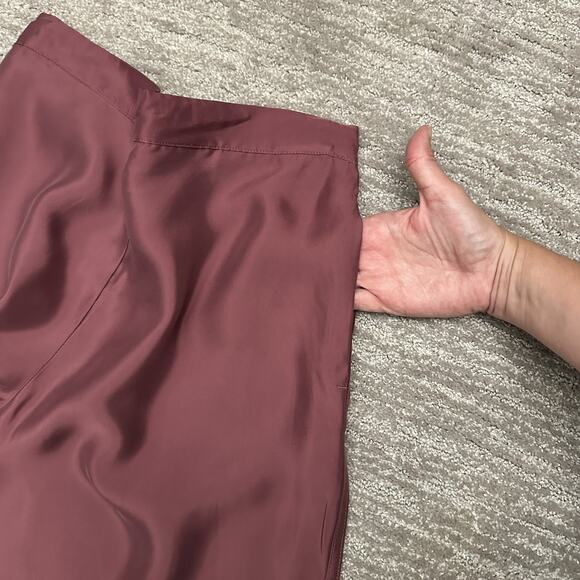 Athleta Calm Cool Pant Womens Small Purple Wide Leg Lightweight Lounge Travel - Picture 2 of 16